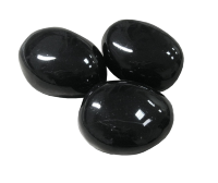 Декоративные керамические камни черные