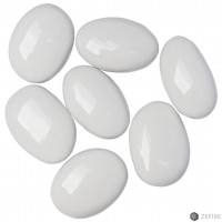 Декоративные керамические камни белые 7 шт