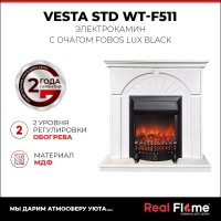 Vesta WT-F511 с очагом Fobos Lux BL без пульта